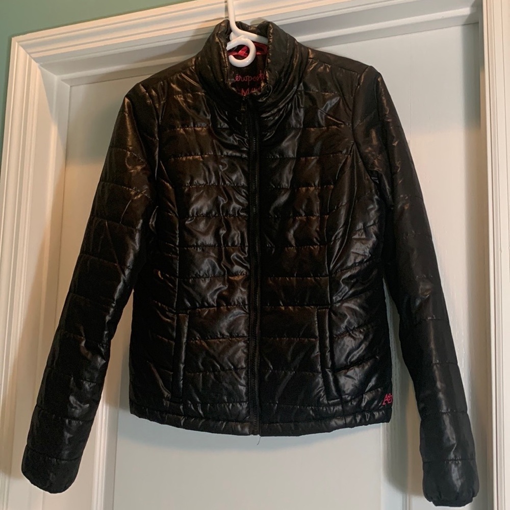 Aeropostale black medium puffer jacket